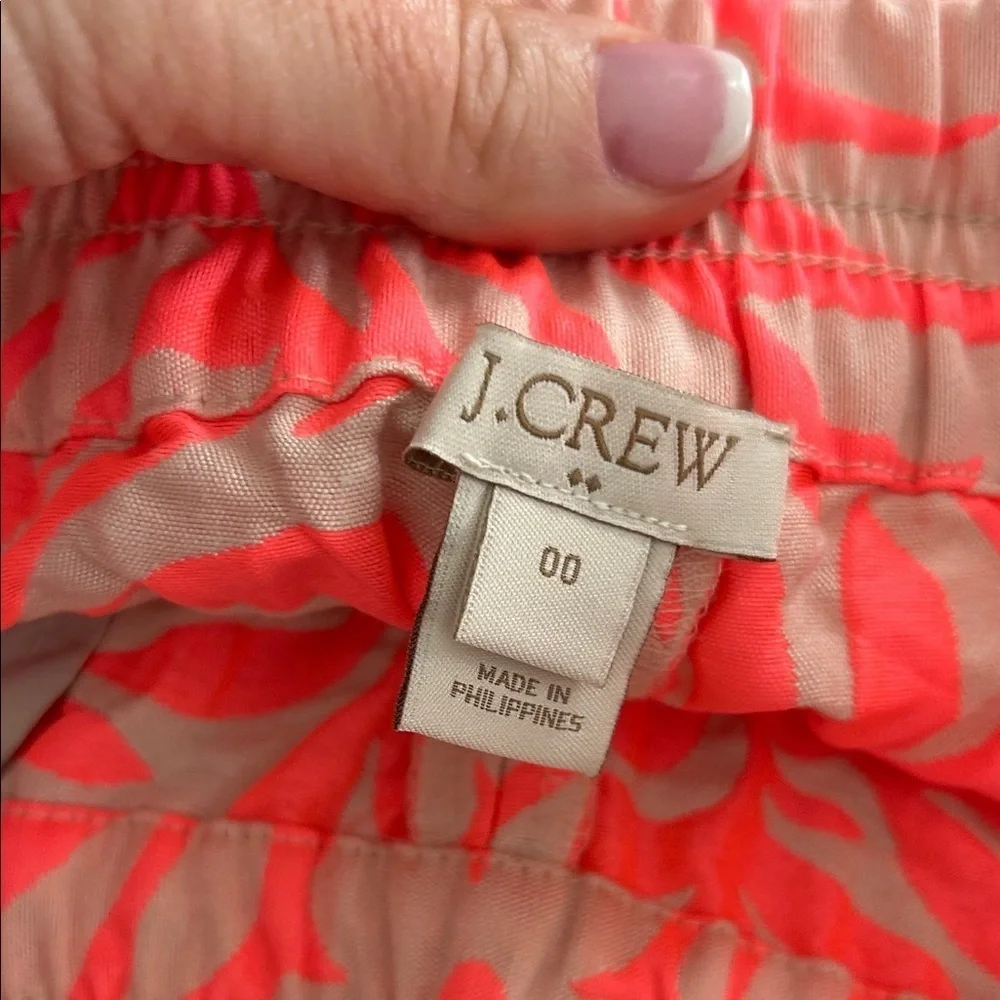 J. Crew Pink Tropical Floral Shorts